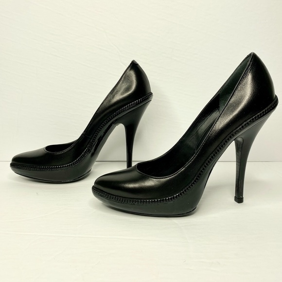 Givenchy Patent/Leather Platform Zipper Pumps - Picture 5 of 9